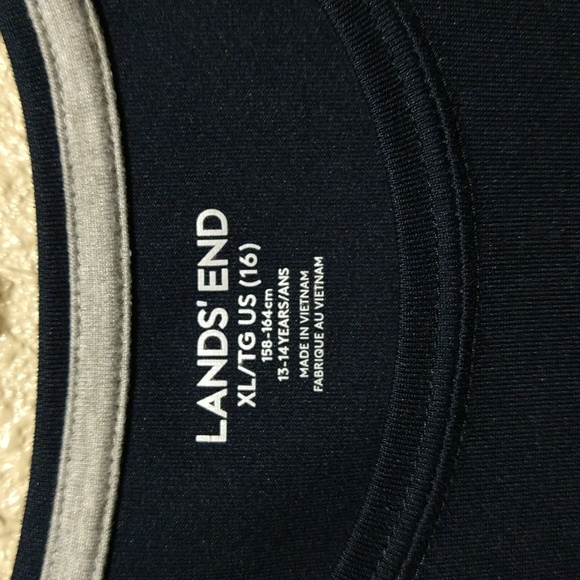 Girls Patriots Navy Short Sleeve Tee Shirt Size XL (16) - Picture 2 of 6